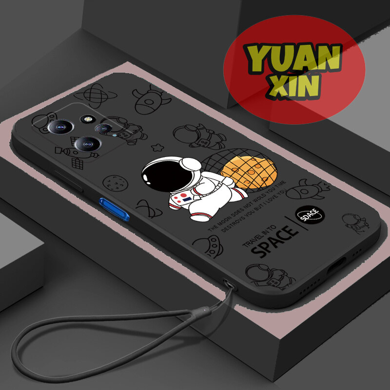 For Redmi Note 12 4G Phone case Straight Edge Soft Shell Astronaut TPU Casing