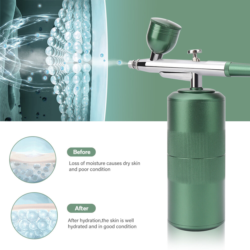 Multi-Purpose Cordless Mini Airbrush Set Spray Pump Air Compressor Portable Water Oxygen Injector Set Art Painting Spray Model