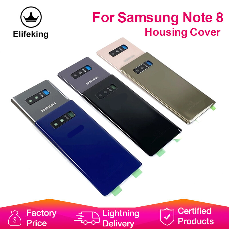 Back cover door housing replacement for samsung galaxy note 8 n950 sm-n950f note 9 n960 sm-n960f rear glass case parts
