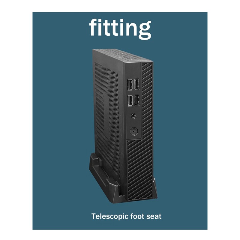 DX01 Thin Mini ITX Desktop Computer Chassis Replacement Thin Half Height Computer Chassis Portable Desktop Computer Case