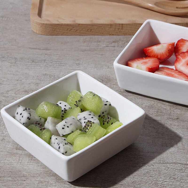 DAFIFY Ceramic Appetizer Sauce Dishes Serving Tray Porcelain Tableware Microwave Safe 9cm