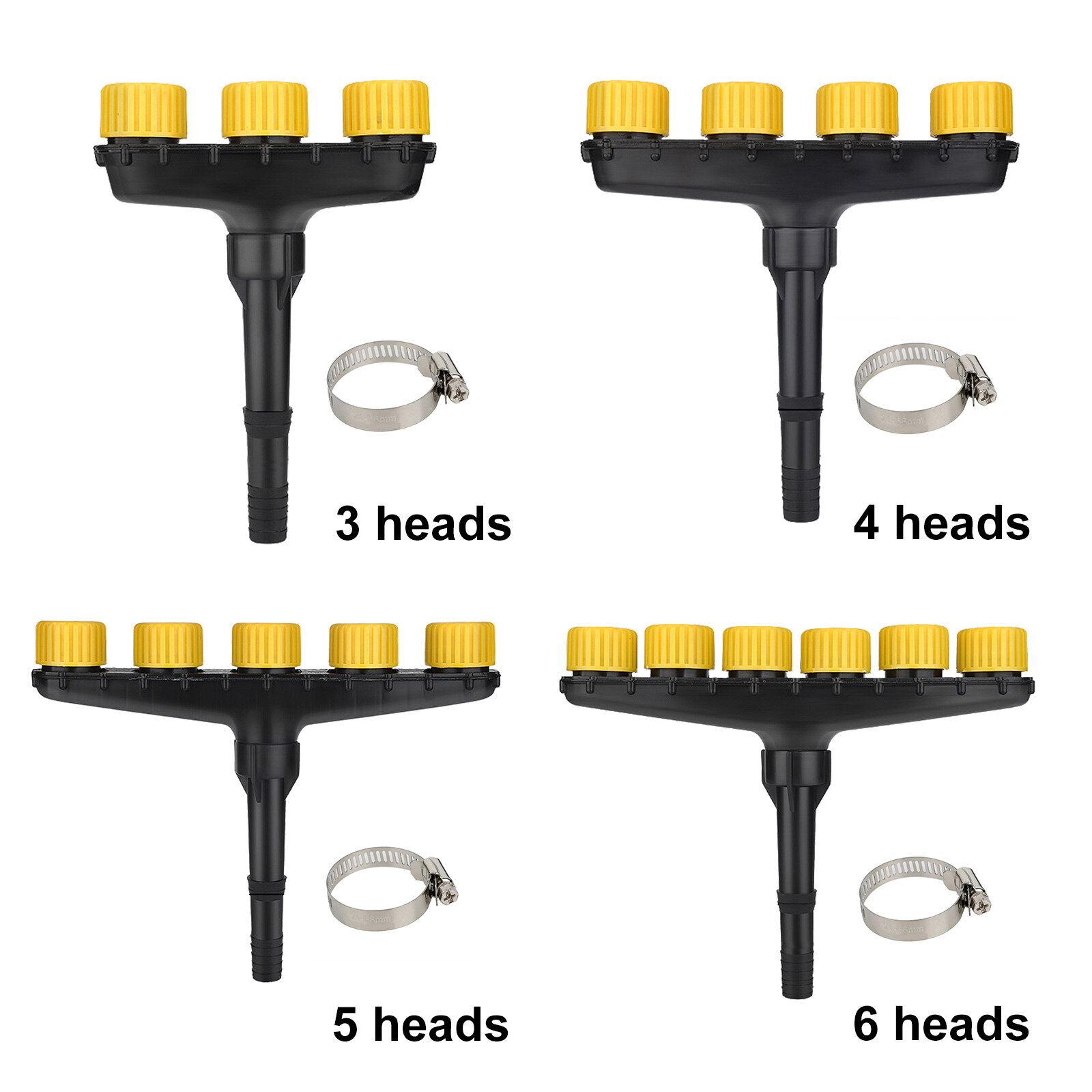 Multi-Head Sprinkler Sprayer Multi-Hole Sprinkler Head Safe to Seedlings
