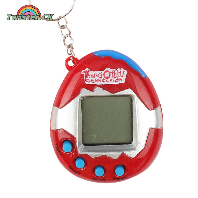 Twister.CK Nostalgic Tamagotchi Virtual Electronic Pets Machine Mini Handheld Game Console Solid Color Children Gifts