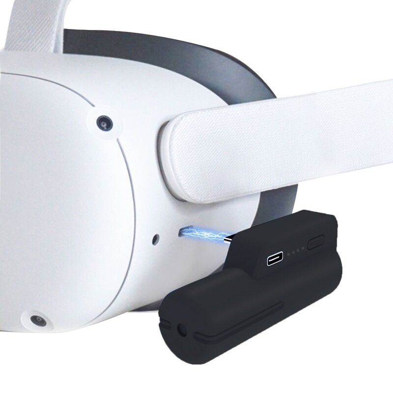 【Hàng Có Sẵn】bộ Pin Sạc Type-C Dung Lượng 5000MAh Cho Oculus Quest 2 Bộ Pin Sạc Dự Phòng Tai Nghe VR