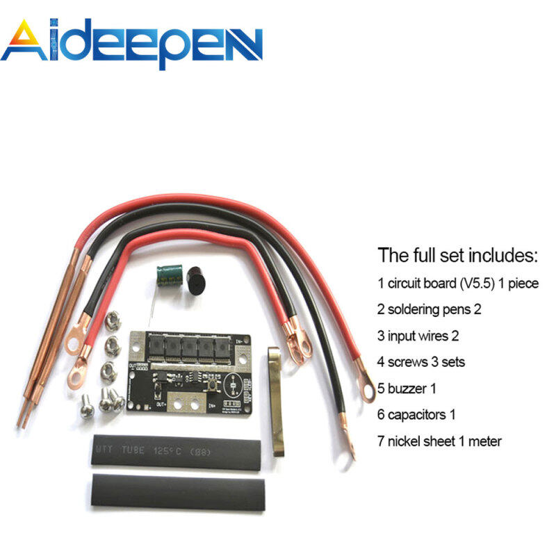 Aideepen Pin Lithium DC 12V 18650 Máy Hàn Điểm 5MOS, Bo Mạch Chủ Bánh Răng Thứ 5, Tự Làm