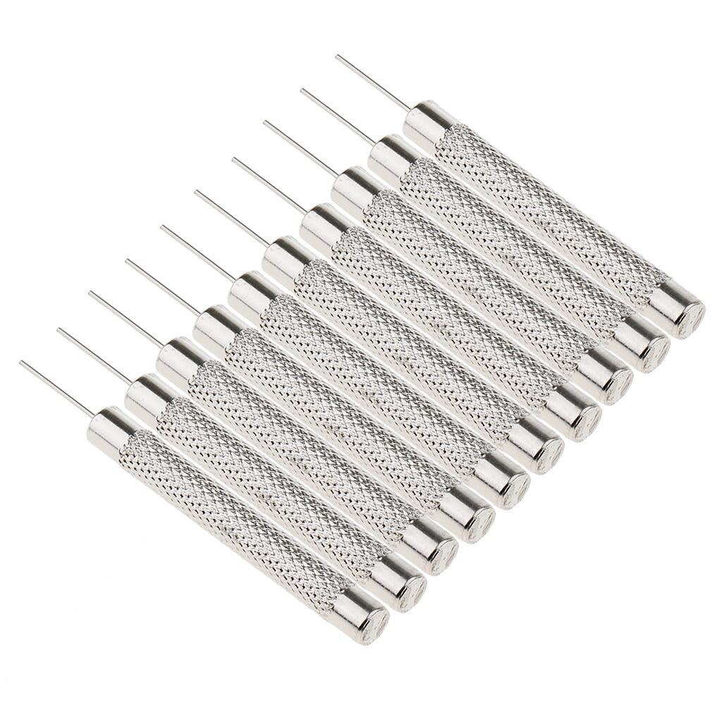 10 Pcs 0.7Mm Watch Link Pin Remover Pusher Punch Band Watchband Tool