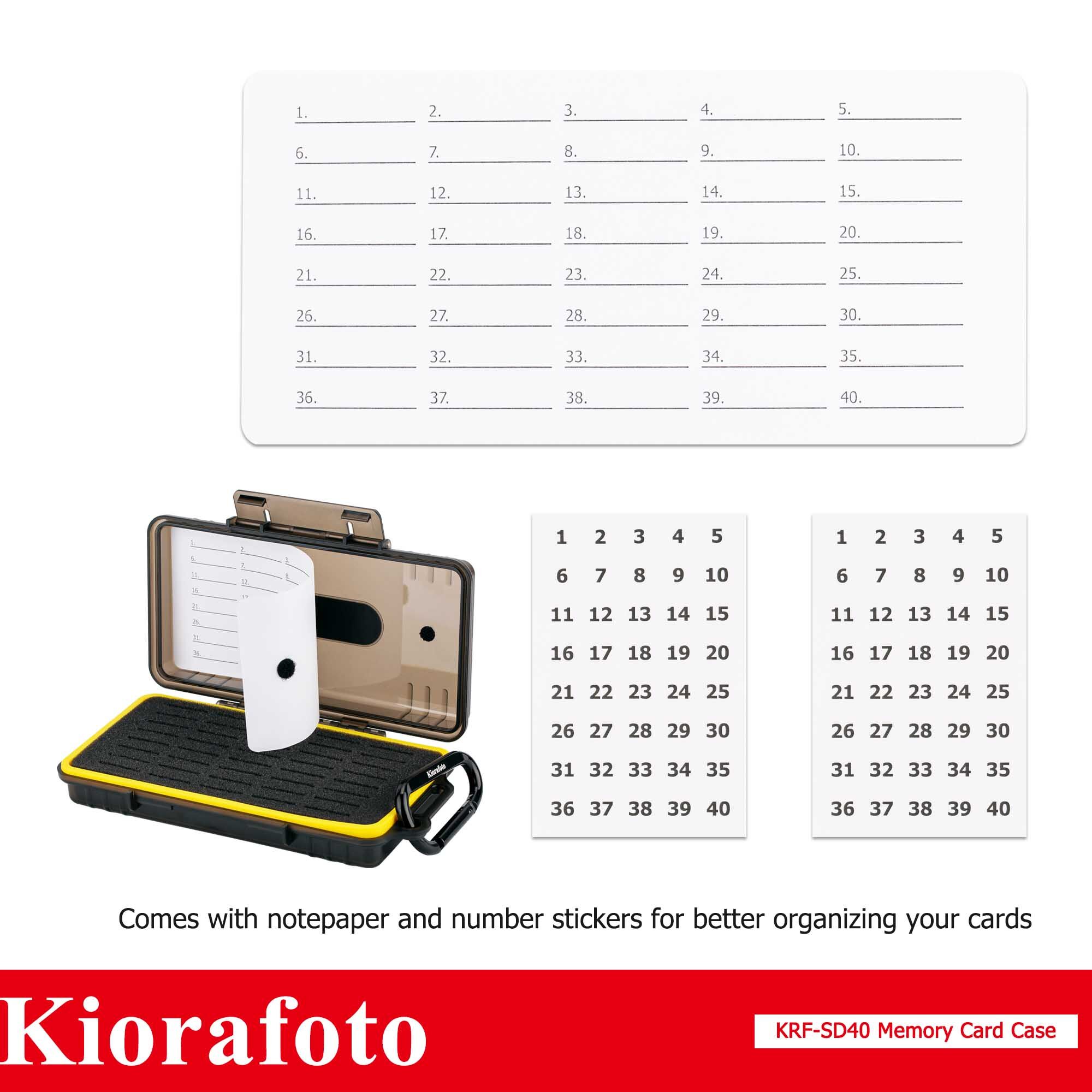 40Slots Durable Memory Card Case Holder Organizer Keeper For SD SDHC SDXC Cfexpress Type A Camera Memory Card Game Cards Storage