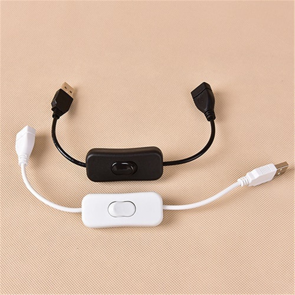 New 28cm usb cable with switch on/off cable extension toggle for usb lamp usb fan power supply line durable hot sale adapter