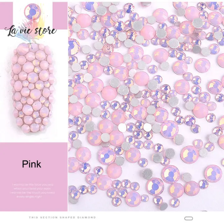 flat back glass beads