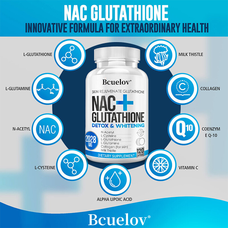bcuelov NAC+ glutathione whitening capsules contain vitamin C - skin brightening anti-aging antioxidant supporting immune health Nac Glutathione Capsule - Lazada | Lazada bcuelov NAC+ glutathione whitening capsules contain vitamin C - skin brightening anti-aging antioxidant supporting immune health Nac Glutathione Capsule - Lazada | Lazada