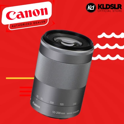 Canon EF-M 55-200mm f/4.5-6.3 IS STM Lens (Silver) (Canon Malaysia)