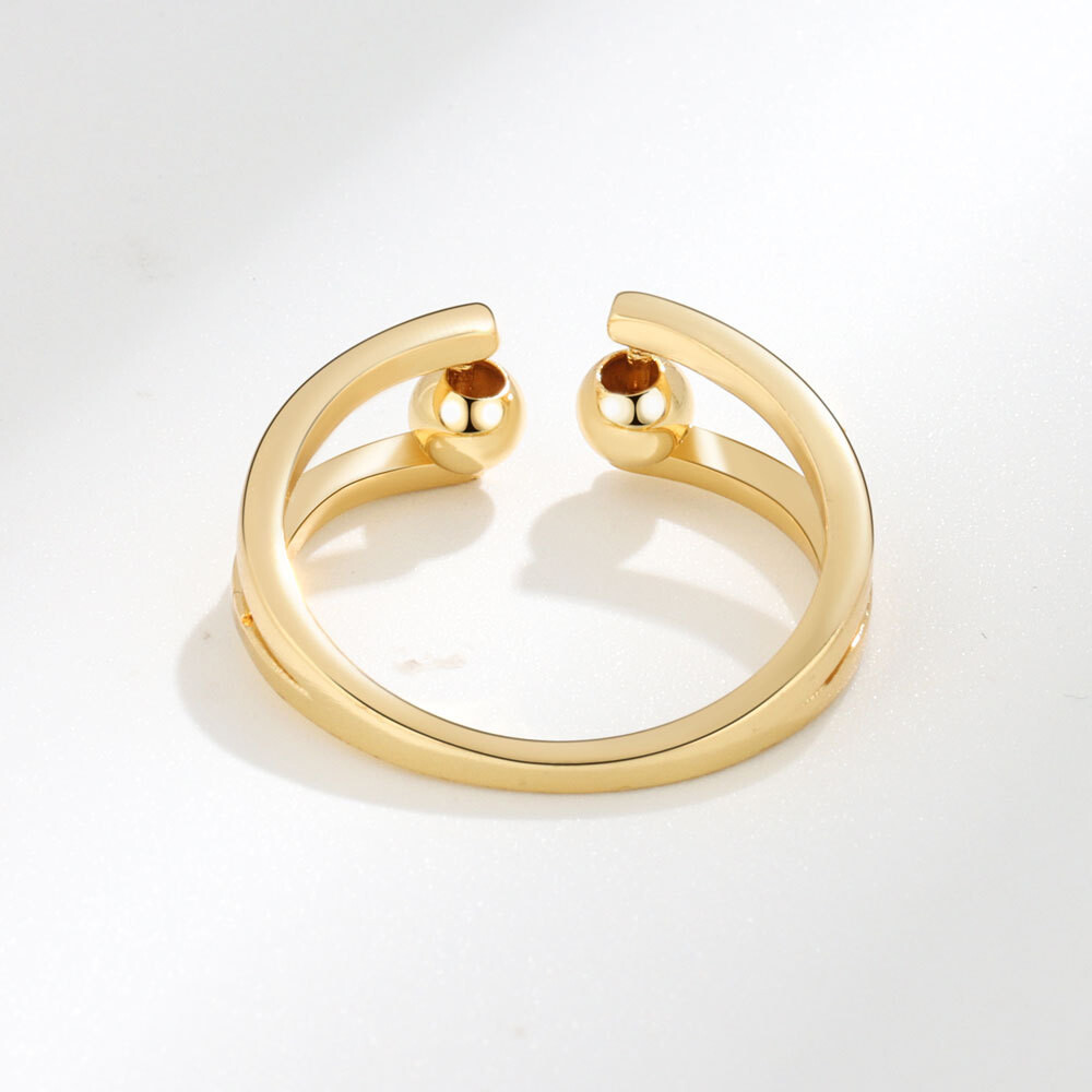 Decompression Ring Spin Rings Adjustable Ring Anti-Anxiety Ring Rotating Ring Turnable Bead Ring Opening Ring