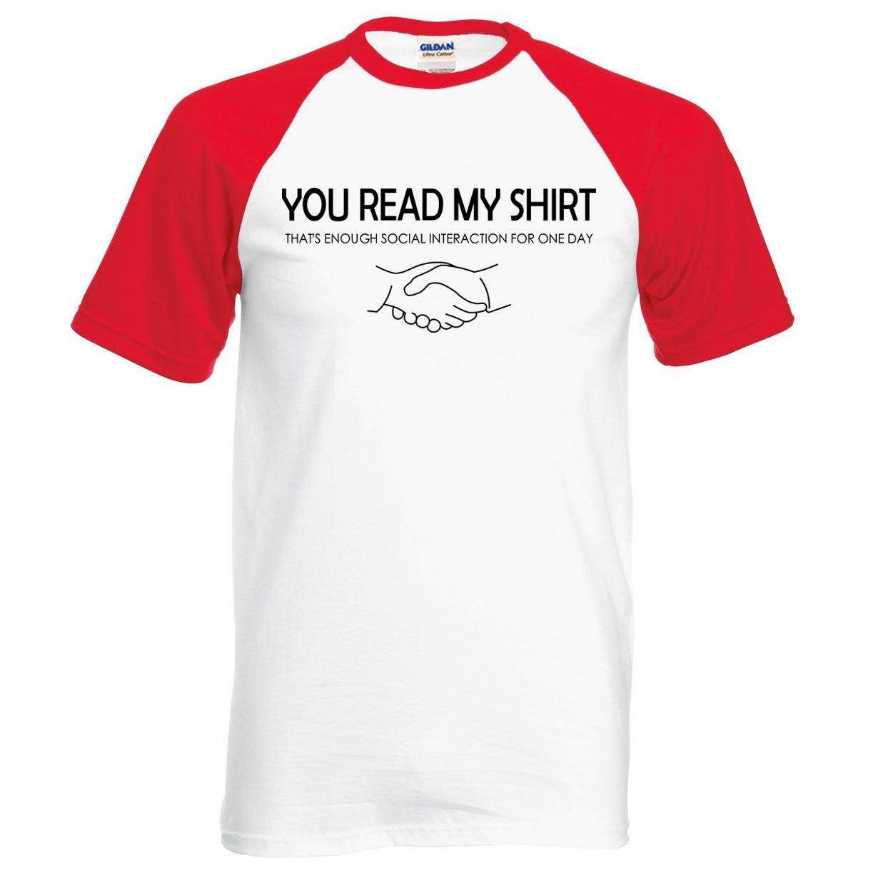 Meixin Produk Baru Anda Membaca Baju-Kami Adalah Teman Huruf Cetak Lucu Pria T Shirt 2019 Musim Panas 100% Katun Kaus Raglan longgar S-2XL