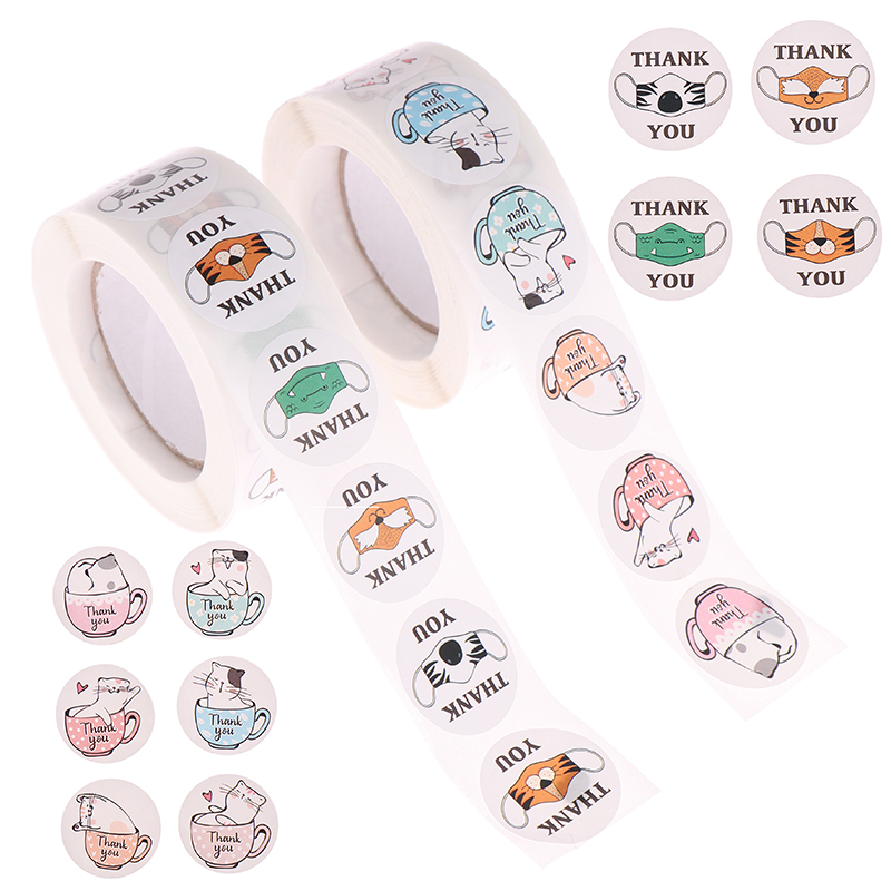 TANG Cute unicorn mermaid thank you Stickers Kawaii Kids 500pcs Cartoon ...