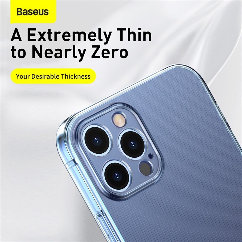 Baseus rõ ràng Ốp điện thoại cho Iphone 14 13 12 Pro Max trường hợp coque siêu mỏng nhựa TPU mềm vỏ lưng silicon