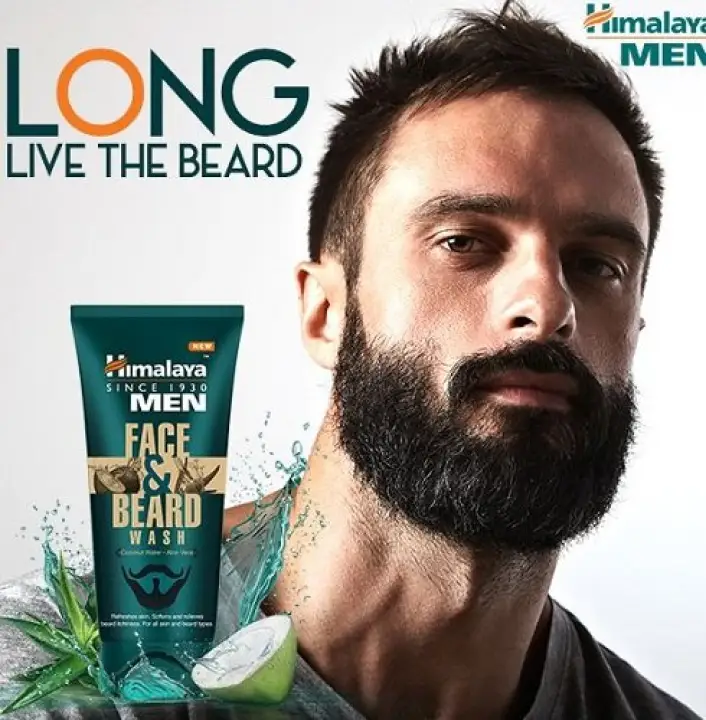 himalaya face beard wash