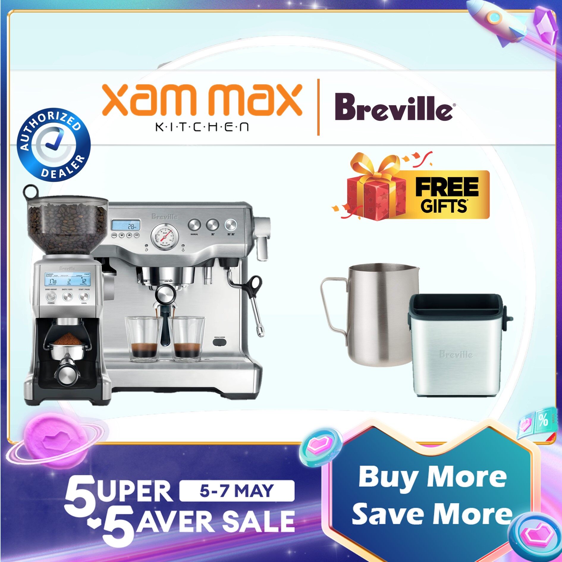 Breville bes920xl dual boiler espresso machine