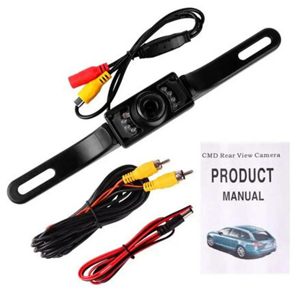 Ekleva 1 cái HD chống nước Chiếu Hậu Xe Camera lùi xe biển số xe nhìn trong đêm