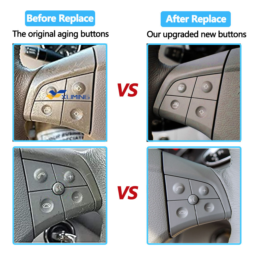 Xuming Bộ Nút Vô Lăng Xe Hơi Đa Năng Phím Điều Khiển Điện Thoại Cho Mercedes Benz W164 W245 W251 ML GL300/350/400/450 2006-2009