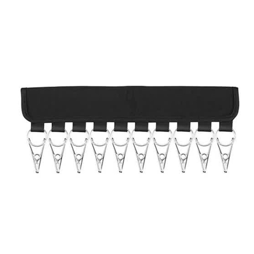Hat Organizer Holder For Wall Door, Hat Storage For Closet, Hat Rack With 10 Holder Clips, Metal Hooks, 2 In 1 Hat Organizer/Hangers For Baseball Caps, Ties, Fit All Hangers