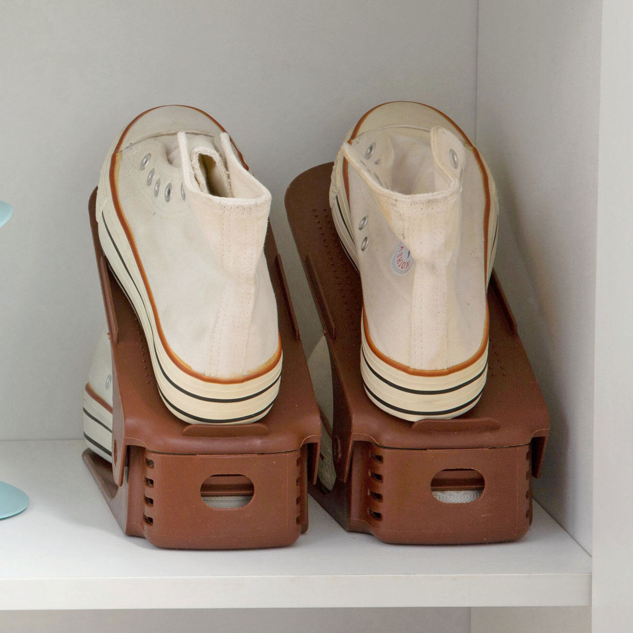 Homenhome 5pcs Double-layer Shoe Rack Shoebox Stand Adjustable Shoe Organizer