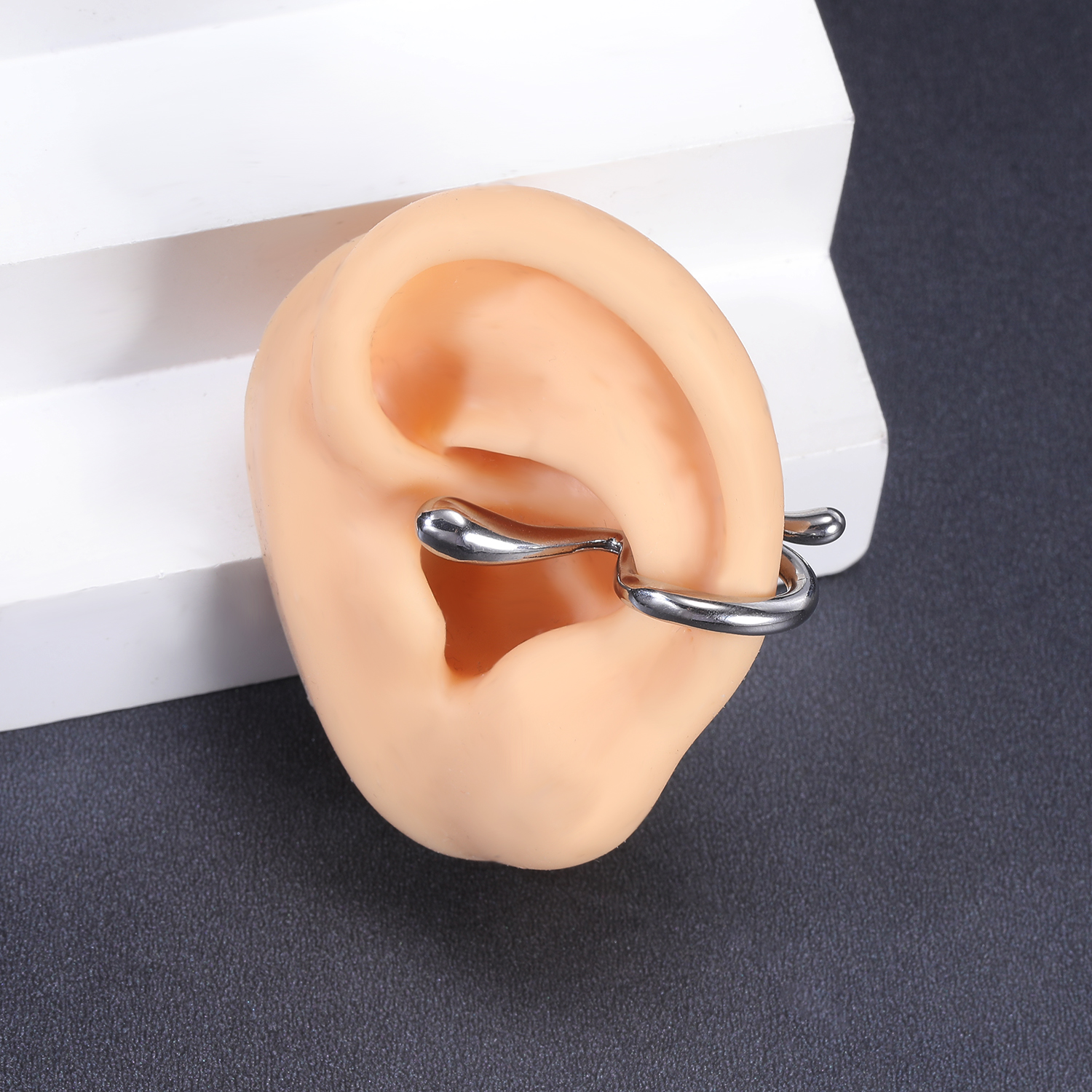 ZS 1 Chiếc Khuyên Tai Kẹp Xúc Tu Bạch Tuộc Móng Vuốt Rồng Punk Rock Khuyên Tai Bằng Thép Không Gỉ Khuyên Tai Cường Điệu Trang Sức Tai Gothic
