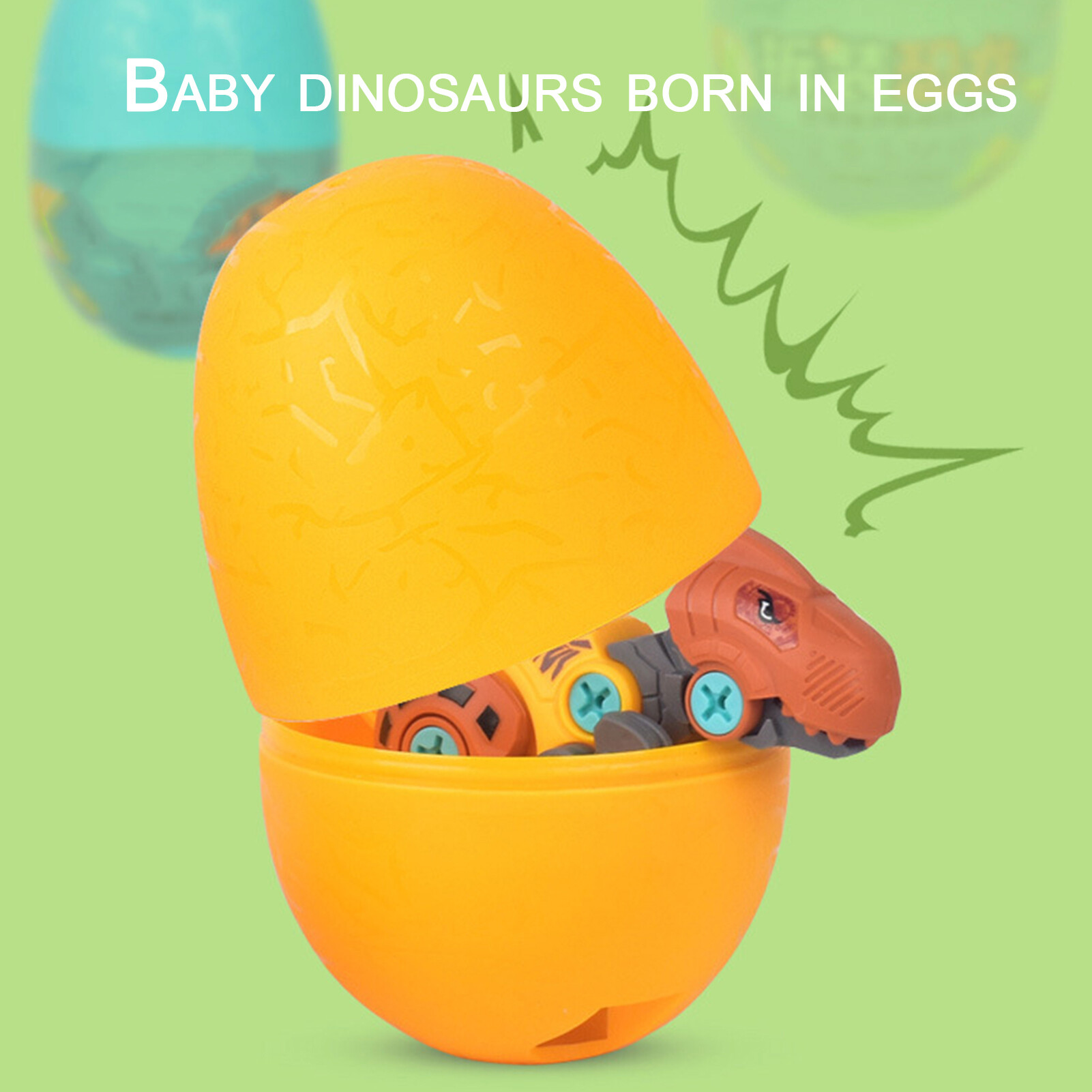 Disassembly Assembly Dinosaur Egg Model Building Blocks DIY Puzzle Kids Toy
