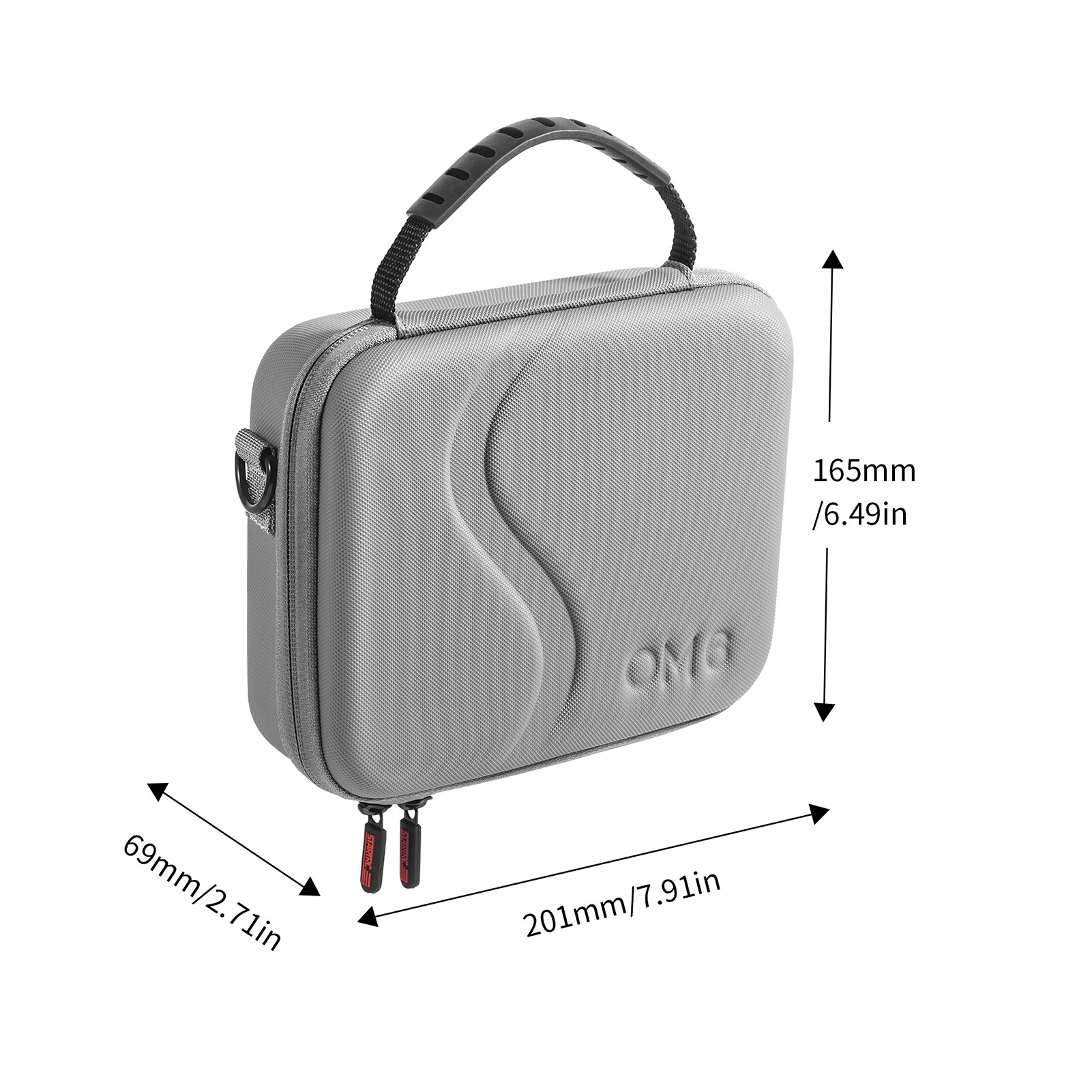 Portable Storage Bag Travel Hardshell Carrying Case with Top Carry Handle Shoulder Strap Replacement for DJI OM 6 Gimbal Stabilizer