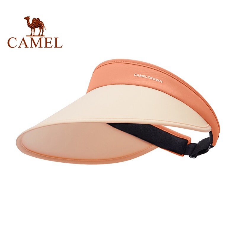 Camel Outdoor Women Sunscreen Anti-ultraviolet Summer Face-covering Sports Sun Hat Running Tennis Beach Hat