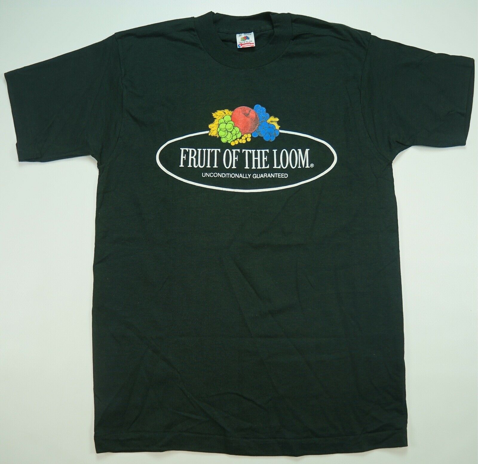Rare Vtg Fruit Of The Loom Unconditionally Guaranteed Spell Out T 