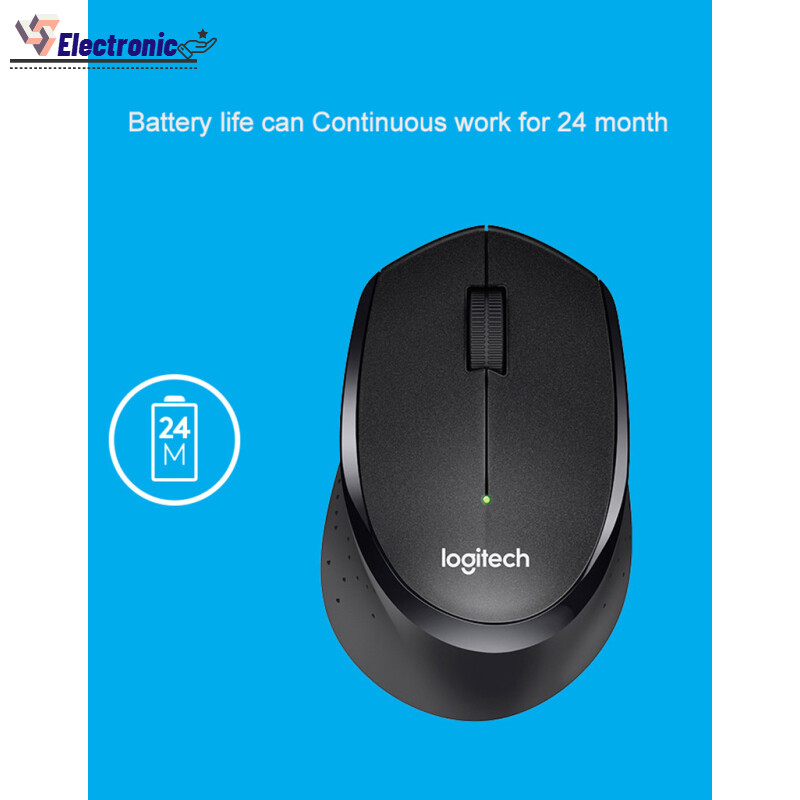 Logitech M330 Wireless Mouse Silent Mouse with 2.4GHz USB 1000DPI Optical Mouse for Office Home