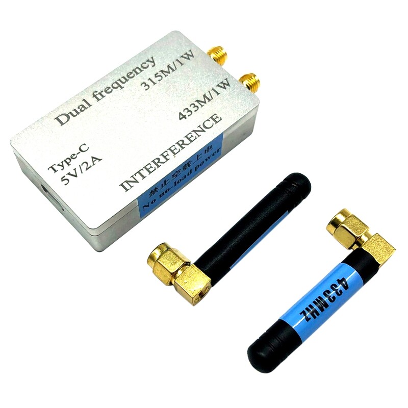 1W Power Amplifier Sweep Frequency Jammer with Antenna TYPEC for Floor Scale AntiRemote