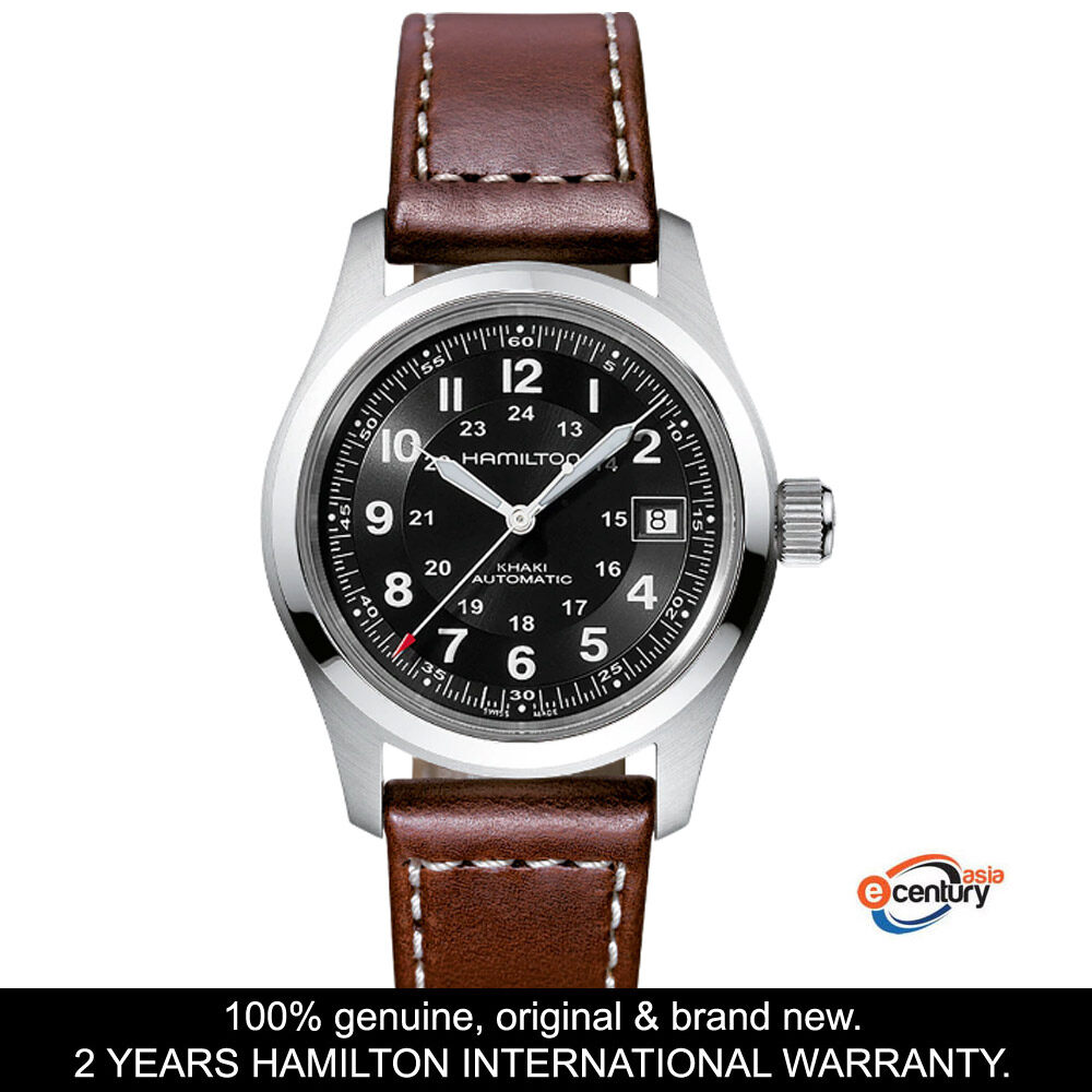 Hamilton H70455533 Men's Automatic Khaki Field 38MM Brown Leather Strap Watch