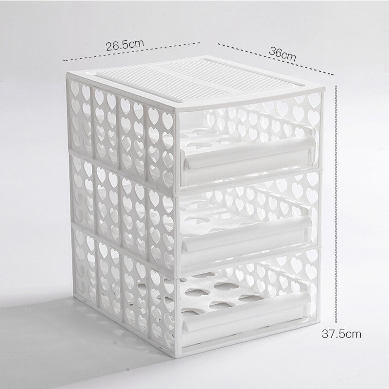 Plastic storage racks, file racks, wardrobe drawer storage baskets