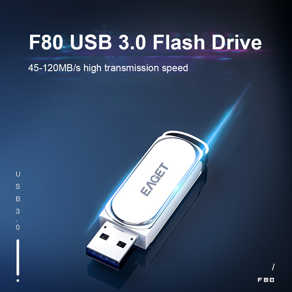 Eaget F80 High Speed Mini Pendrive Metal USB 3.0 Flash Drive U Disk for Computer