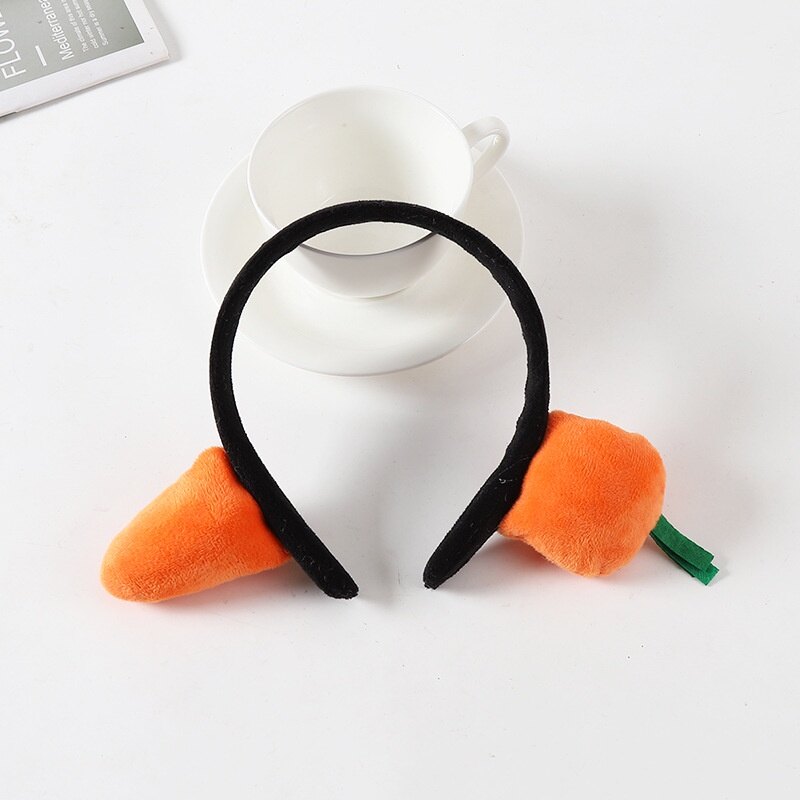 New Korean Hair Band Sweet Cute Funny Carrot Headband Makeup Wash Face For Woman Girls Hair Accessories