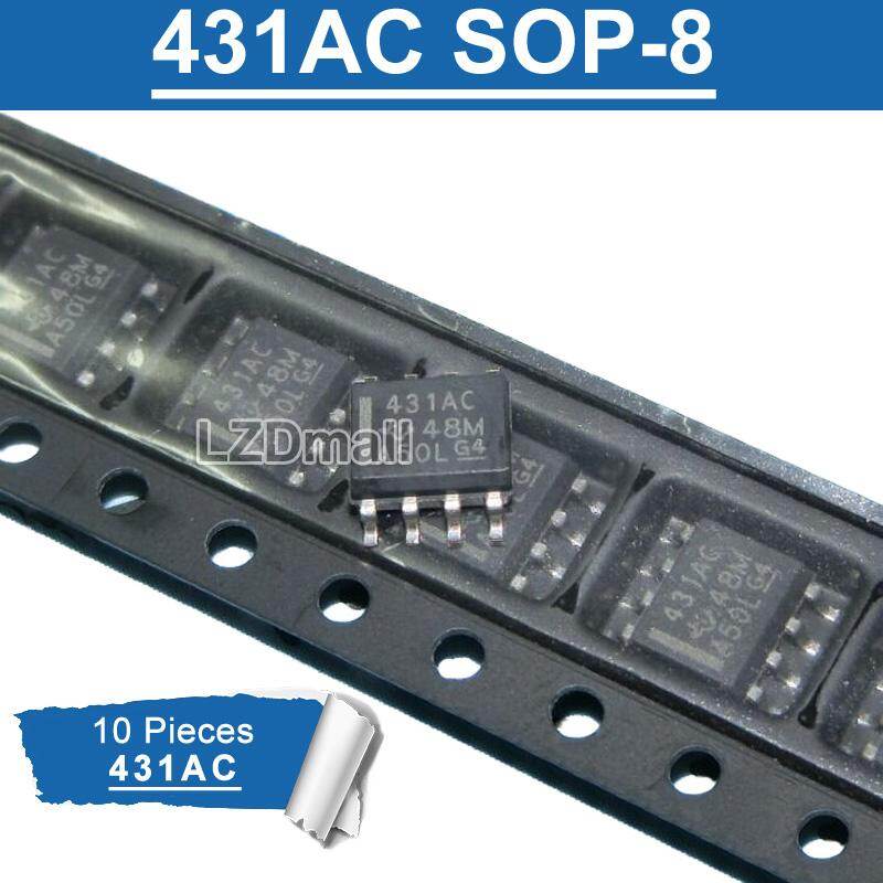 10pcs TL431AC 431AC SOP8 TL431ACDR SOP-8 431 AC SOP SMD Adjustable ...