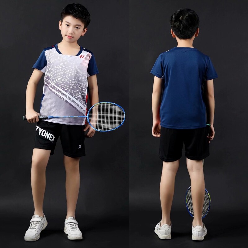2021 New Yy Children's Clothing Badminton Clothing Boys and Girls Training Competition Victory Badminton Clothes Suit