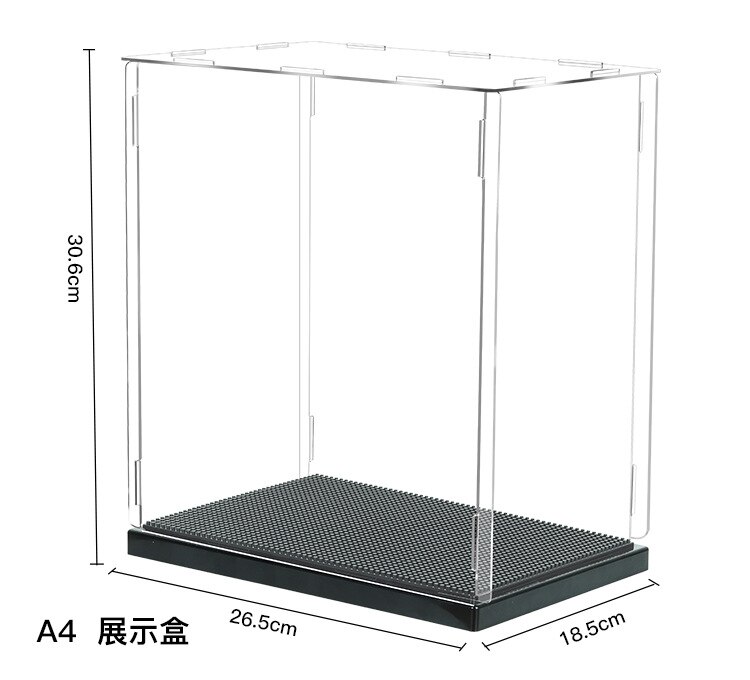 HC Magic Acrylic Action figures Transparent Display Case Mini Base Dustproof Toy 3D Assembly Model Collection Show Box