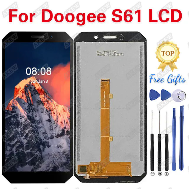 Original For DOOGEE S61 LCD Display Screen 100 Test Doogee S61 Pro Touch Panel Digitizer Replacement New S61Pro Phone Display