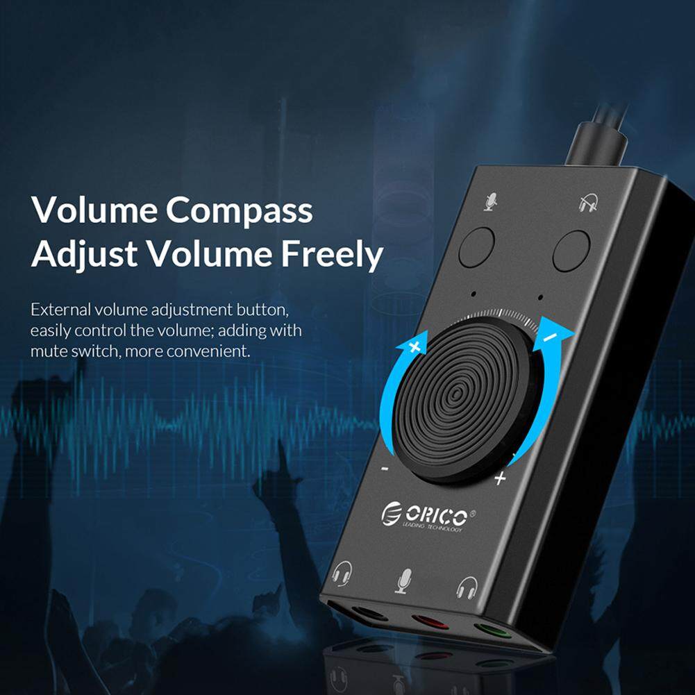 ORICO SC2 Bộ Chuyển Đổi Thẻ Âm Thanh USB Ngoài Điều Chỉnh Âm Lượng PC