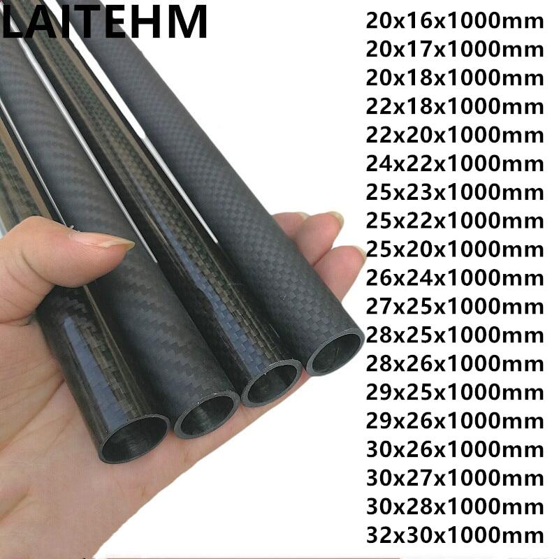 3k carbon fiber tube outer diameter 20 21 22 23 24 25 26 27 28 29 30 mm length :1000mm