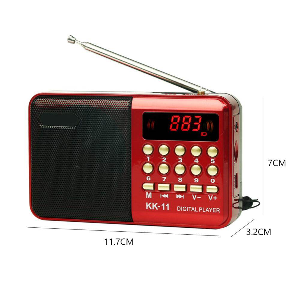 K11 Cầm Tay Kỹ Thuật Số FM MP3 Máy Nghe Nhạc Thiết Bị Loa Đài di động mini Ghi Âm