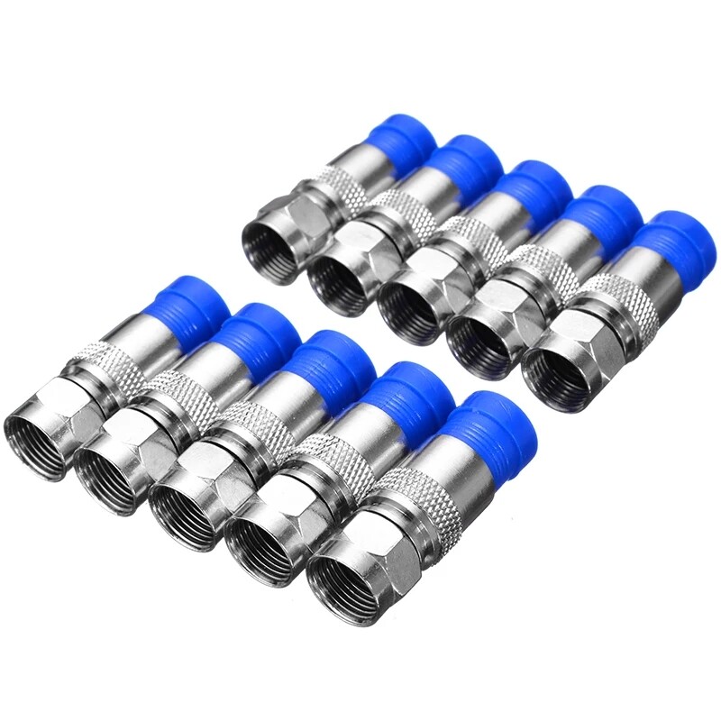 Kẹp Ép Cáp Đồng Trục Bộ Dụng Cụ Bấm Cốt & Dây Vũ Nữ Thoát Y Cho RG6 Đồng Trục Dụng Cụ Uốn Cáp Với Đầu Nối Nén