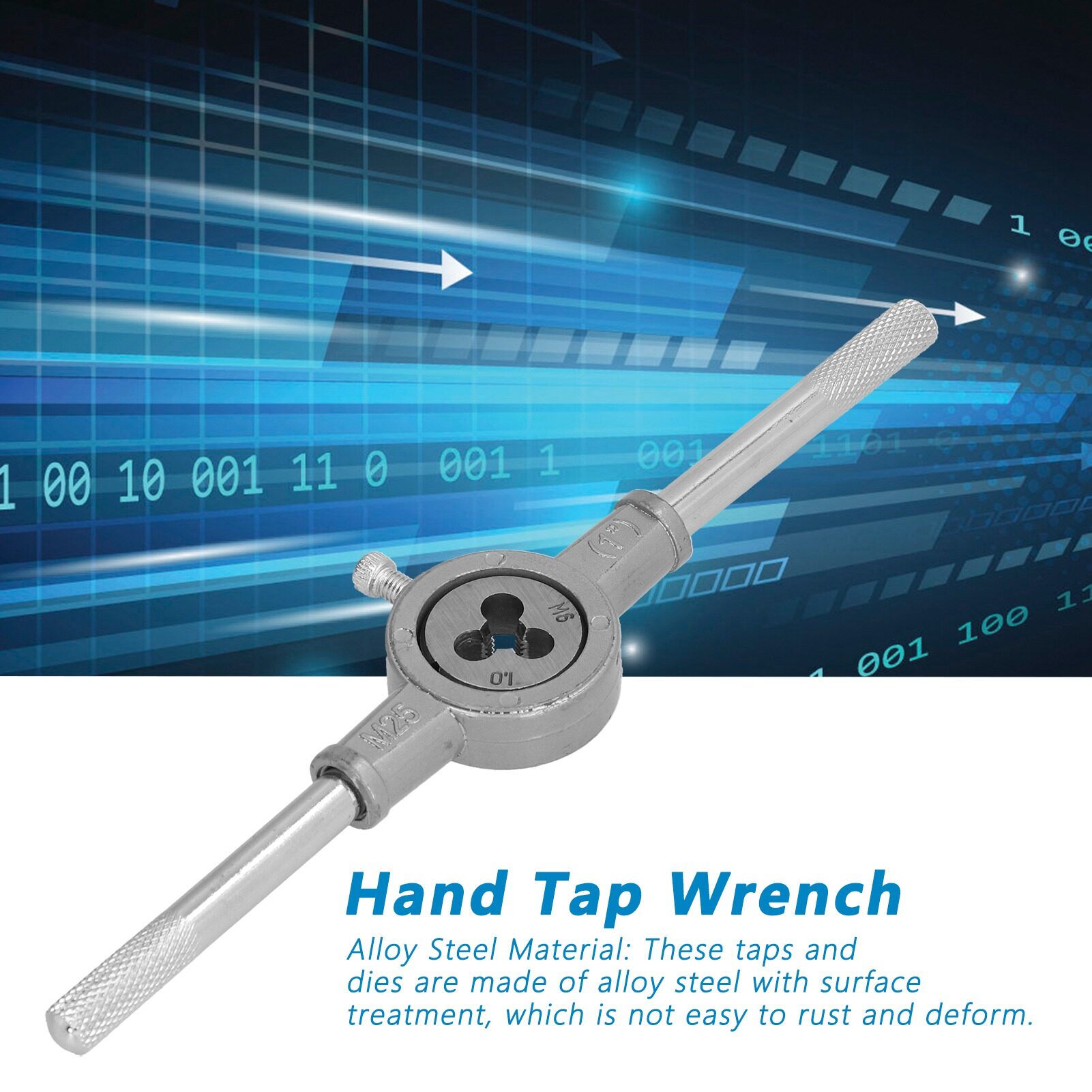 Thread Tapping Set Tap Die Kit High Hardness Effective for Cutting Male