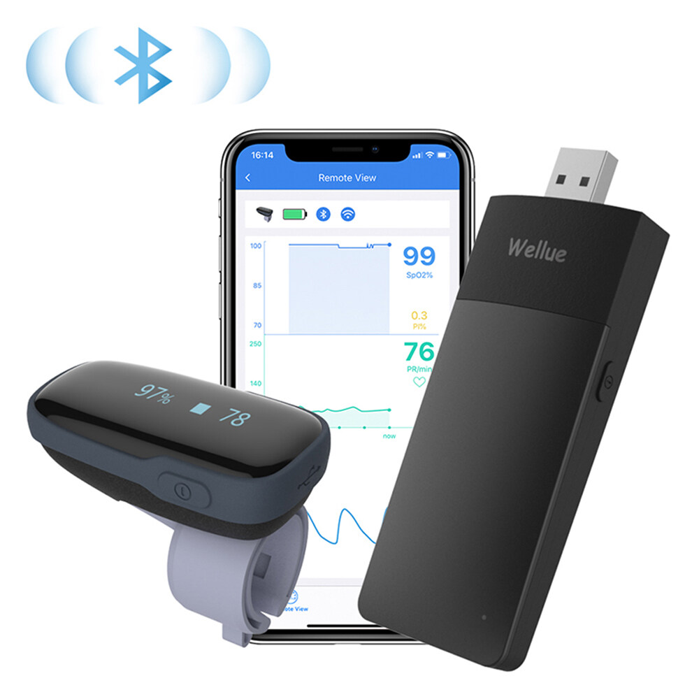 Wearable Health Monitor Pulse Meter With Bluetooth Free App 