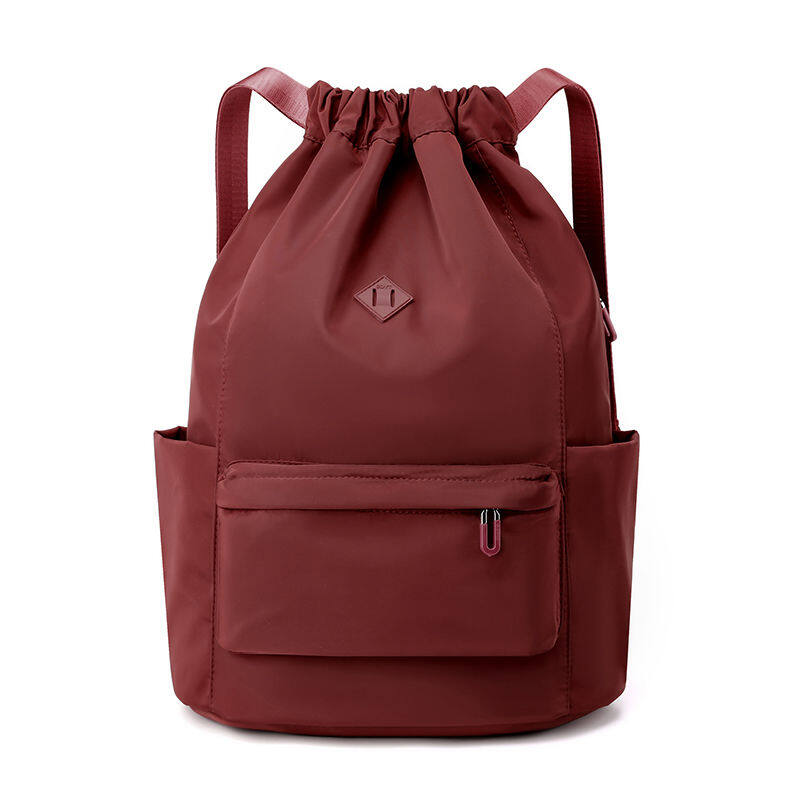 Foldable backpack, Sports Backpack Yoga Bag Nylon Cloth Drawstring Bag Ladies Lightweight Student Bag Lightweight Drawstring Pocket Backpack Travel Backpack