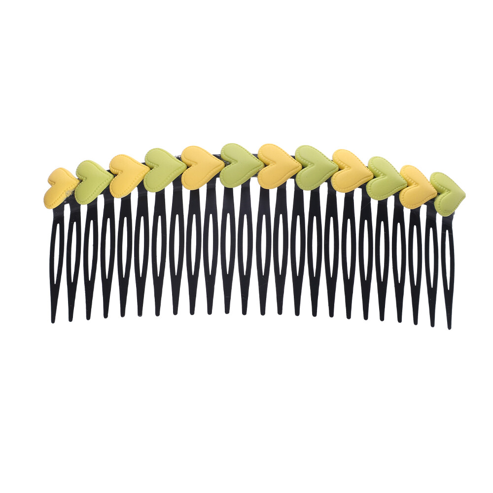 Children's Extended Hair Comb Back of The Head Broken Hair Organize Color Love Comb Female Headdress