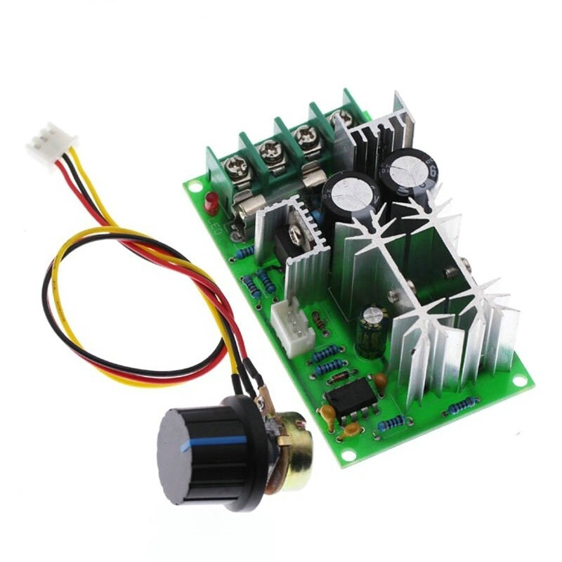 Bộ điều chỉnh tốc độ động cơ PWM DC10-60V DC 12V 24V 36V 48V dòng điện công suất cao 20A - INTL