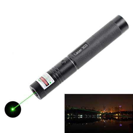 High Power Green Laser Pointer 532nm 5mW 303 Laser Pen Adjustable Starry Head Burning Match lazer With 18650 Battery+Charger